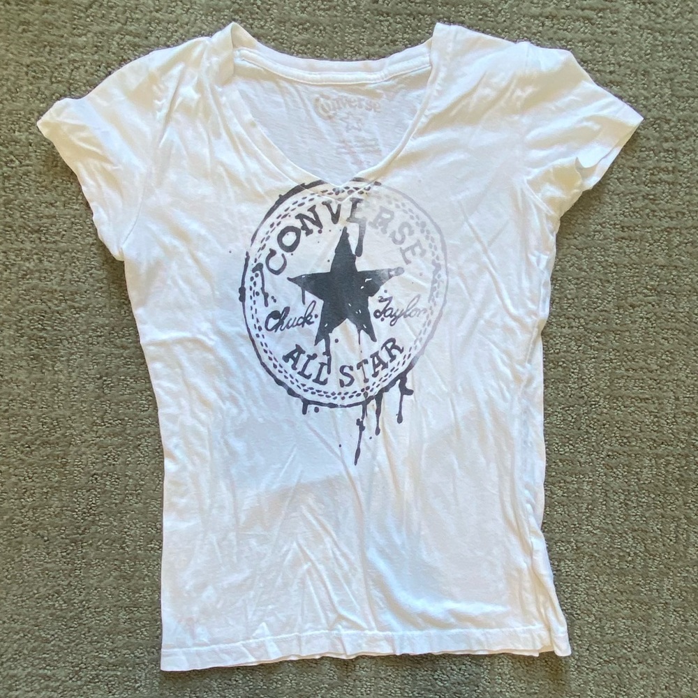 Converse Logo Dripping V-neck